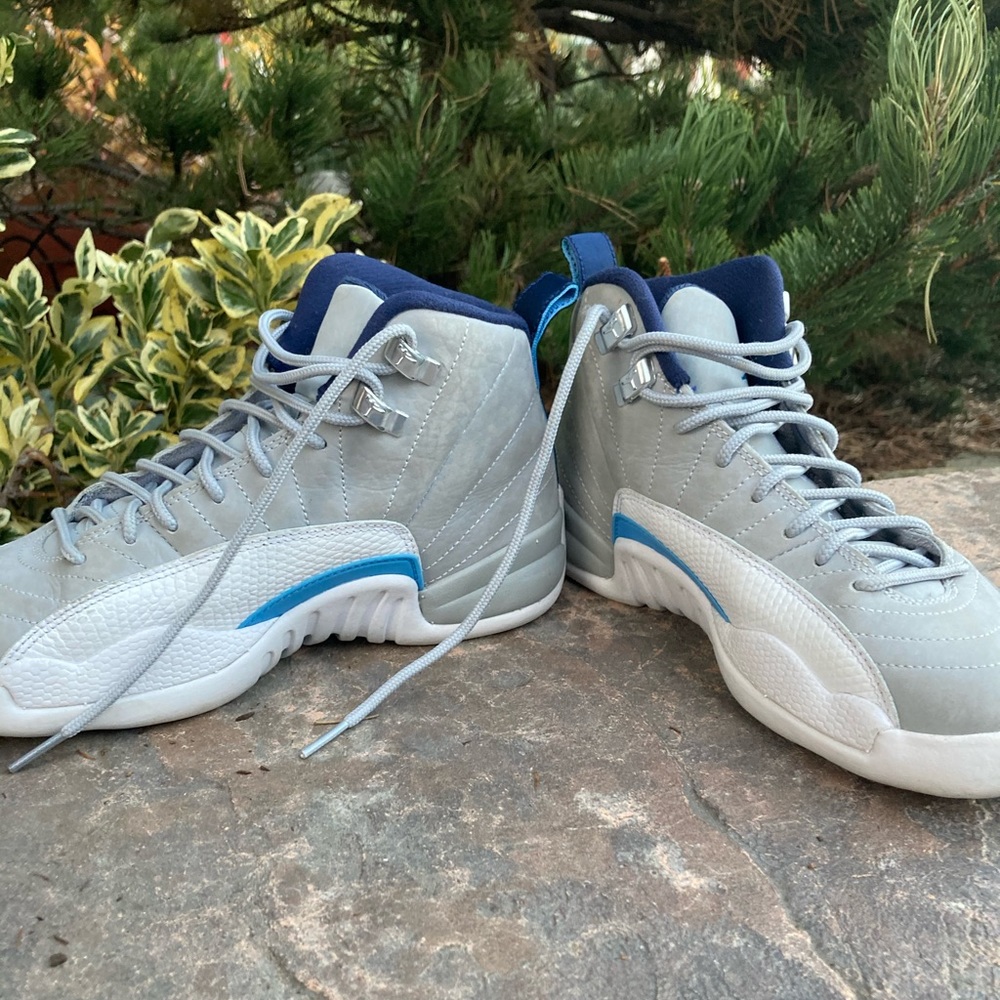 Jordan 12 retros grey university blue